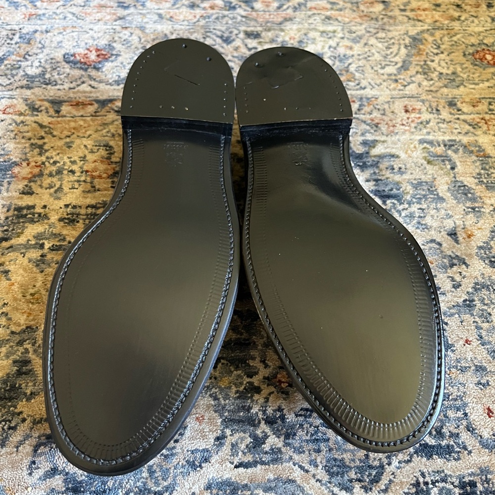 Alden Leisure Handsewn Moccasin Penny Loafer (Black Calf) - Picture 2 of 3